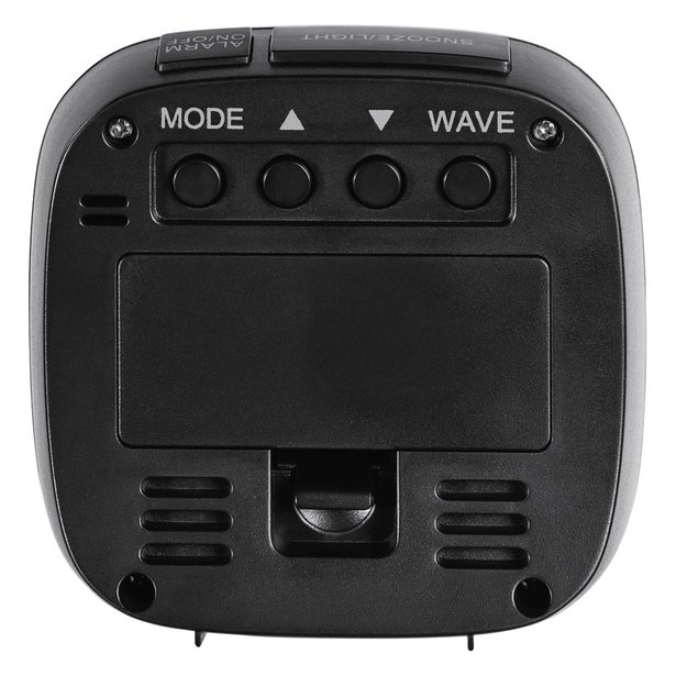 Hama RC 45 Radio Alarm Clock, black