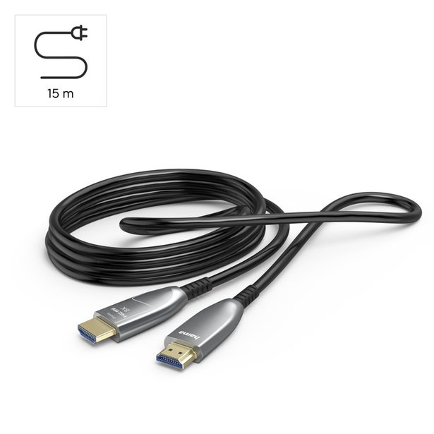 Hama optický aktivní HDMI kabel 8K Ultra High Speed, 15 m