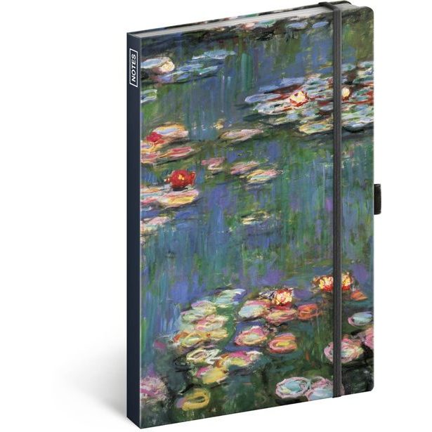 Notes Claude Monet, linkovaný, 13 × 21 cm Baagl