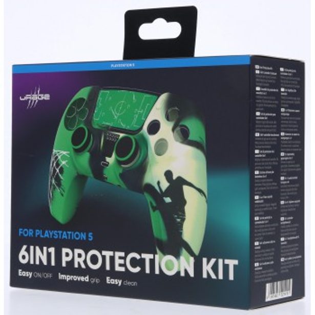 uRage set příslušenství 6v1 Soccer pro ovladač PlayStation 5