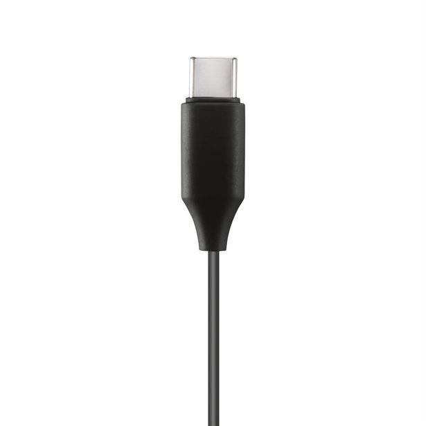 Hama USB-C sluchátka s mikrofonem Calm, mini špunty, černá