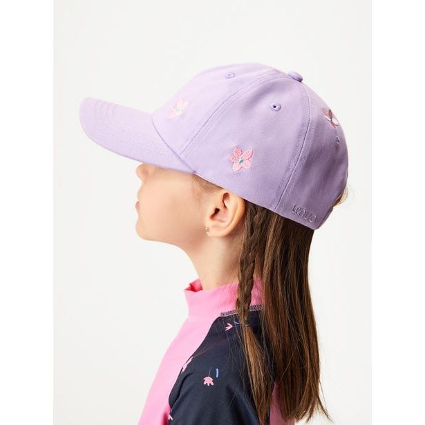 Unuo Dětská kšiltovka, Lila, Květiny
