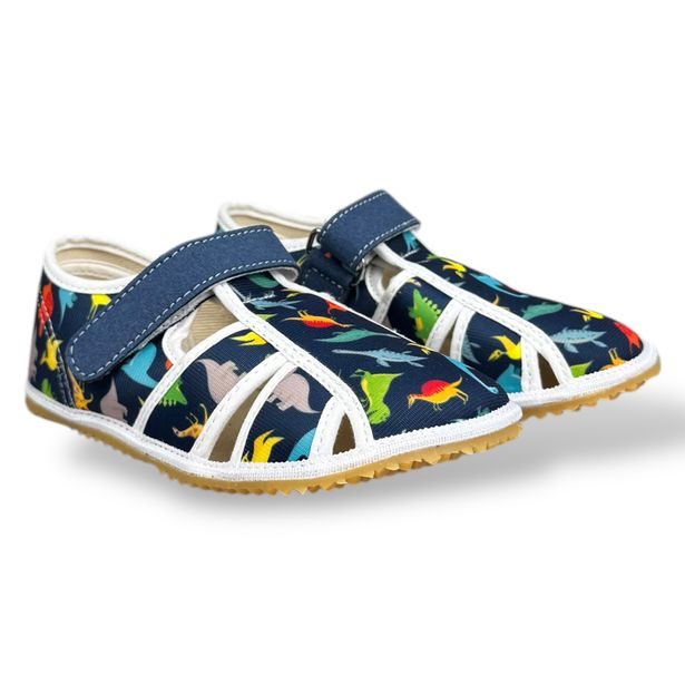 Dětské barefoot bačkory Jonap - Dino