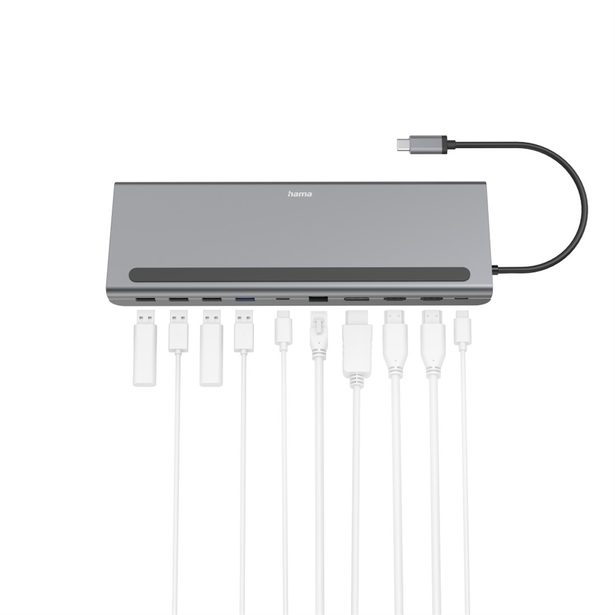 Hama USB-C hub ConnectOffice Pro, 10 připojení