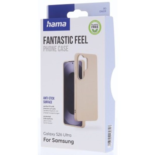 Hama Fantastic Feel, kryt pro Samsung Galaxy S26 Ultra, hebký povrch, béžový