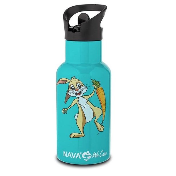 termoska 0,35l NR, ZAJÍC, tyrkys, nápitka, d 7x20,5cm, 8-10hod.