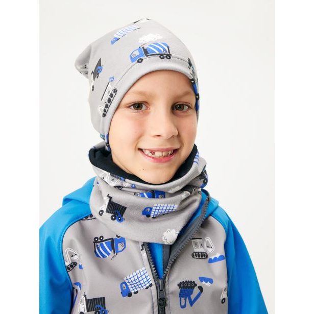 Unuo Dětská čepice fleecová Homeless, Bagr