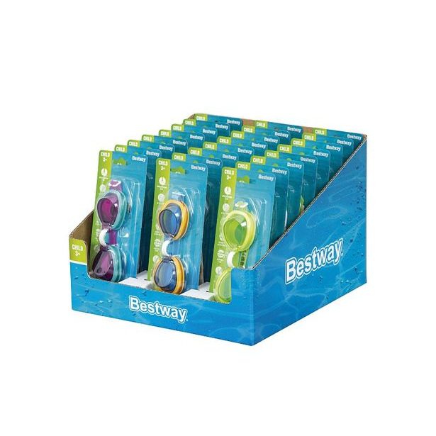 Bestway Plavecké brýle dětské Essential - mix 3 barvy (růžová, modrá, zelená)