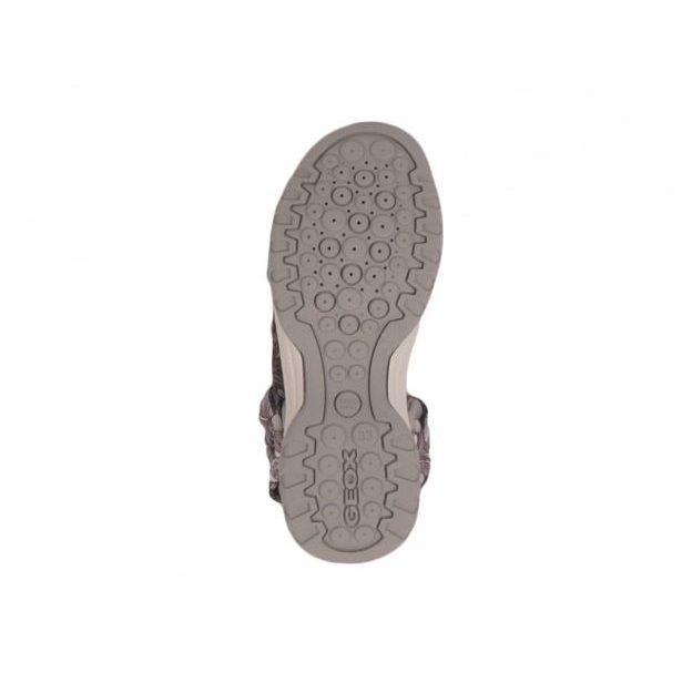 GEOX sandále J BOREALIS G. A GREY/LILAC