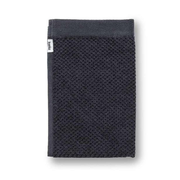 KELA Ručník pro hosty Lavinia 100% bavlna černá 30,0x50,0cm KL-23941