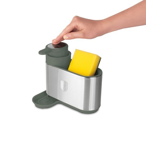 BERLINGERHAUS Dávkovač mycího prostředku 2 v 1 Matte Green Collection BH-8933