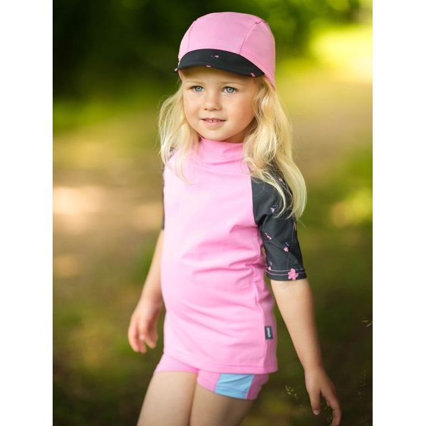 Unuo, Dětské plavky s UV ochranou 50+, Růžová