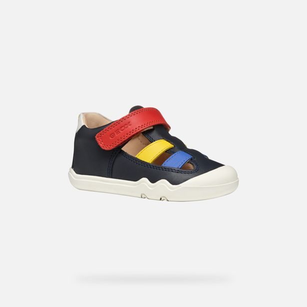 Tmavě modré chlapecké tenisky Geox Steppieup