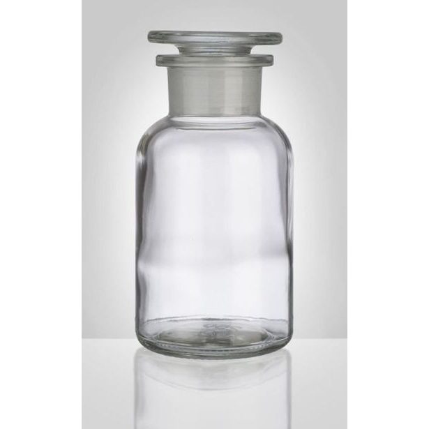 dóza-prachovnice 250ml-kul.čirá, zabr.víko, sklo