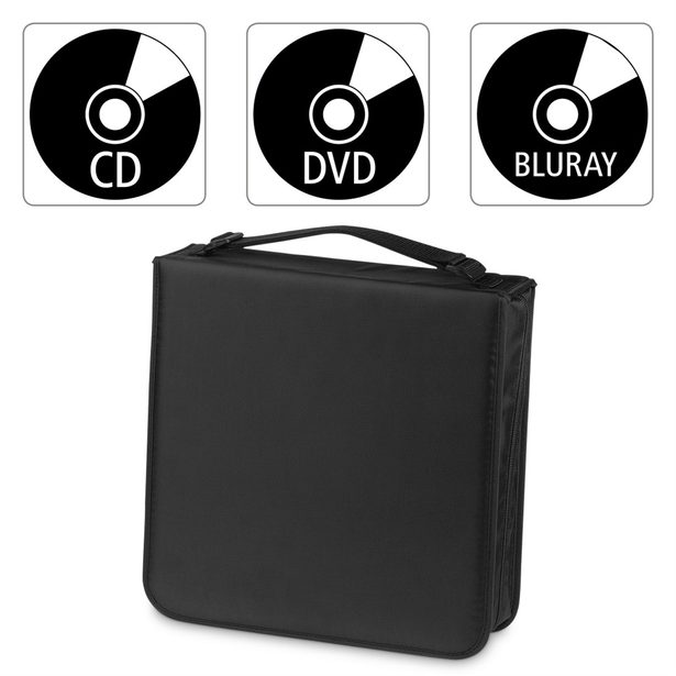 Hama Wallet 208, pouzdro pro 208 CD/DVD/Blu-ray disků, polyester, černé