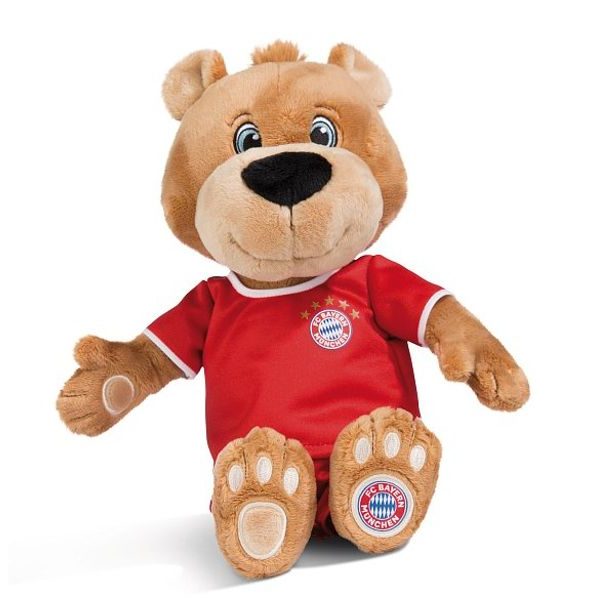 NICI NICI plyš FC BAYERN MÜNCHEN Medvěd Berni 35cm ve fotbalovém dresu, GREEN