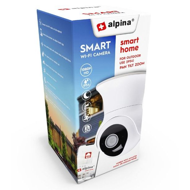 ALPINA Chytrá IP kamera WiFi venkovní HD 1080p ED-226465
