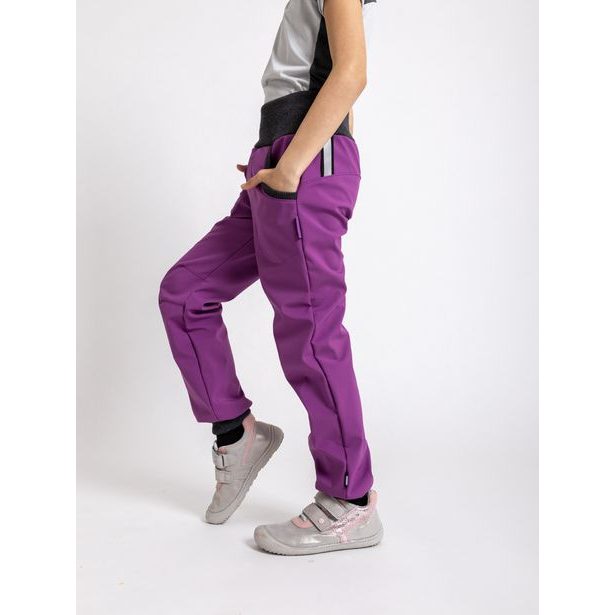 Dětské softshellové kalhoty bez zateplení Street, Ostružinová