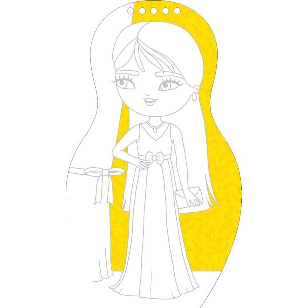 Obliekame maďarské bábiky SÁRA – Maľovanky Baagl