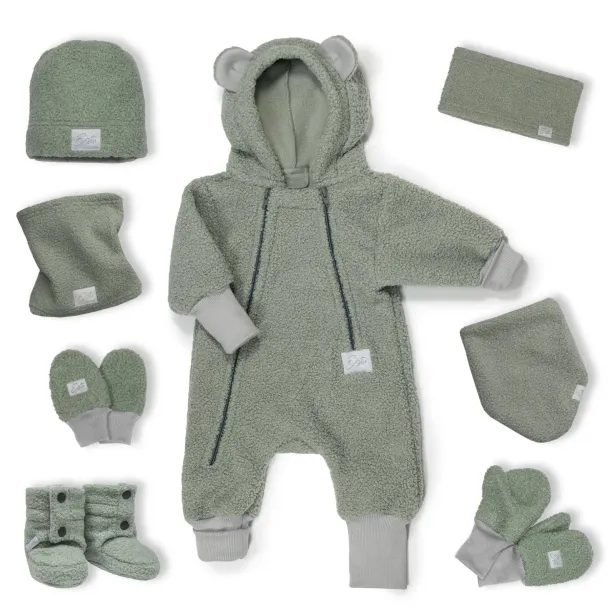 ESITO | Zimní nákrčník Teddy fleece double Olive - olivová / 44
