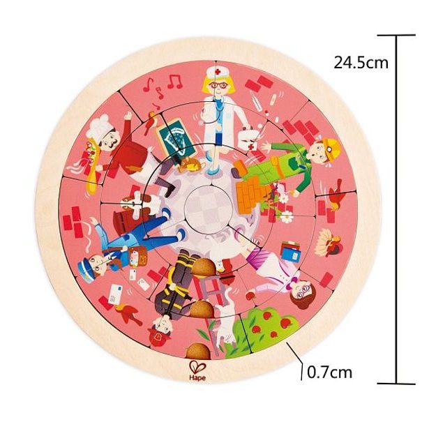 Puzzle-Povolání v kruhu