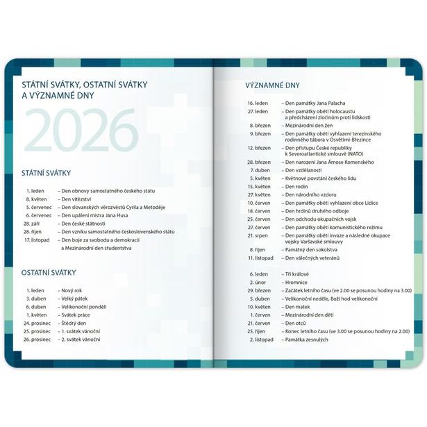 NOTIQUE Školní diář Gamer (září 2026 – prosinec 2027), 9,8 x 14,5 cm