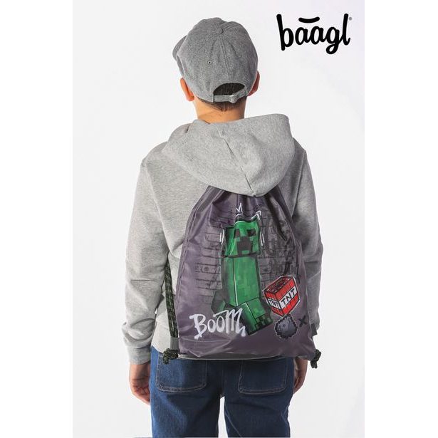 BAAGL SET 3 Skate Minecraft TNT: Batoh, Etue, Sáček