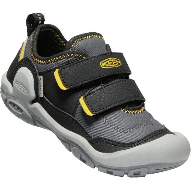 Dětské boty KEEN KNOTCH HOLLOW DS YOUTH black/keen yellow