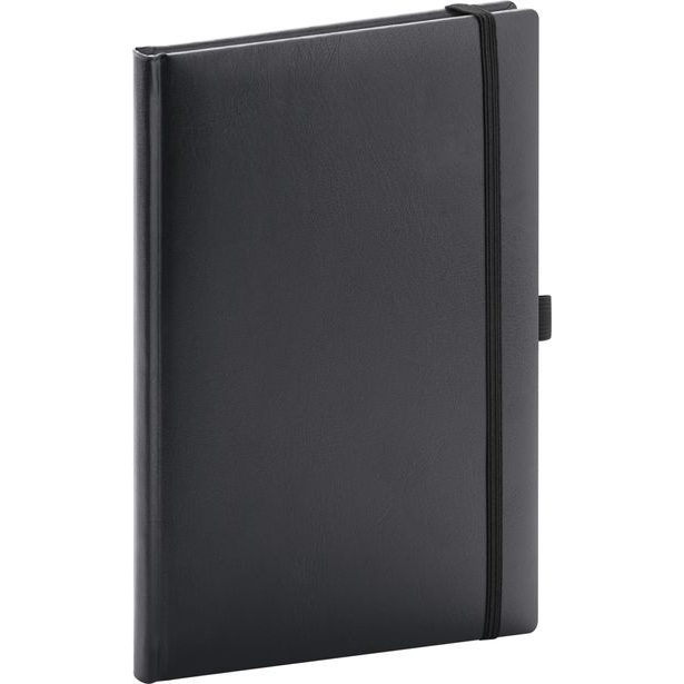 NOTIQUE Notes Balacron, černý, tečkovaný, 15 x 21 cm