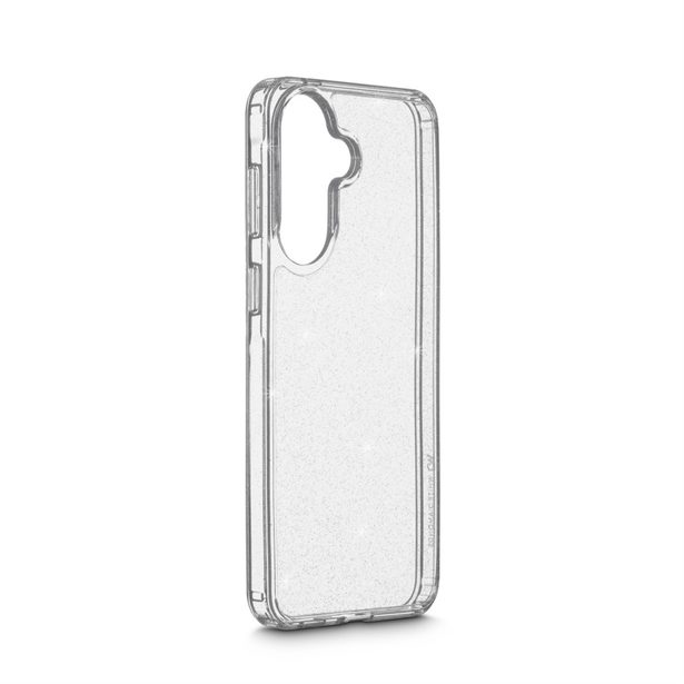 White Diamonds Glitter Case, kryt pro Samsung Galaxy A57 5G, průhledný s třpytkami, nežloutne