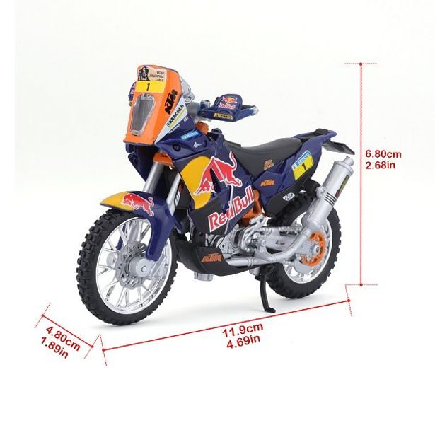 Bburago Bburago - Motocykl, CYCLE, Red Bull KTM 450 Rally (Dakar Rally), 1:18