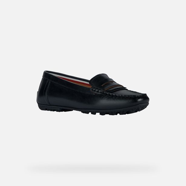 Černé dámské mokasíny Geox Kosmopolis + Grip