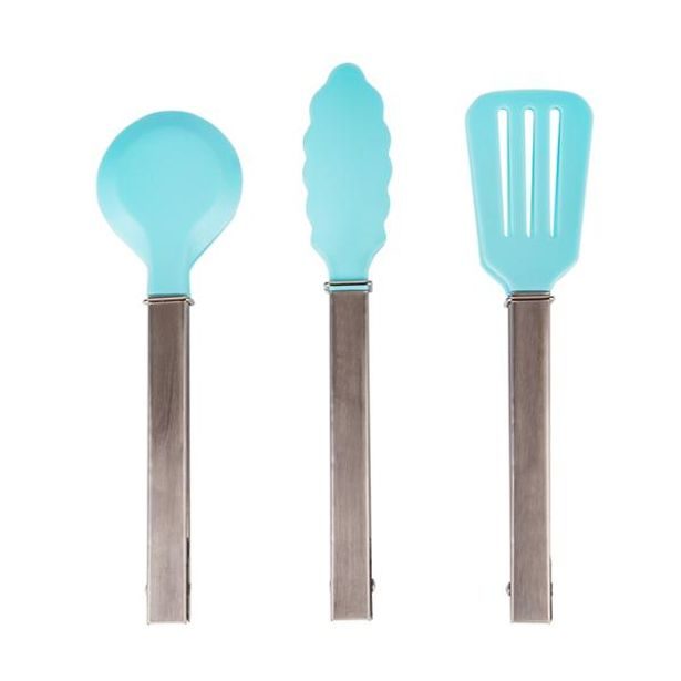 TORO KLEŠTĚ NA SALÁT 22-24CM NYLON/NEREZ TYRKYS 3ASSORT_hamashop