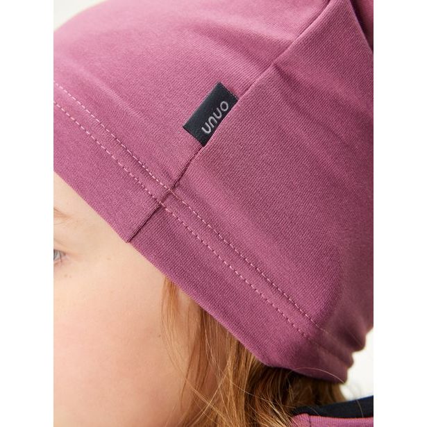 Unuo Dětská čepice z teplákoviny Homeless, Růžová
