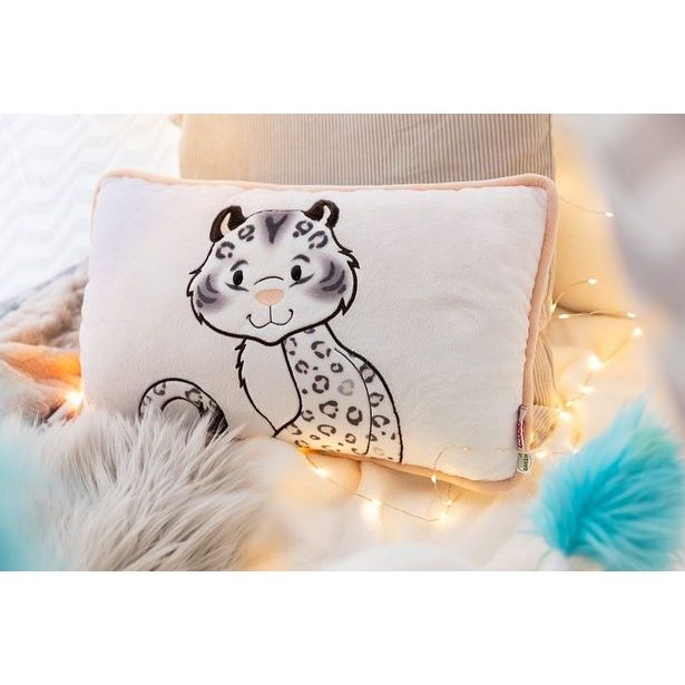NICI NICI polštář Sněžný leopard Eleni Snowbell 43x25cm