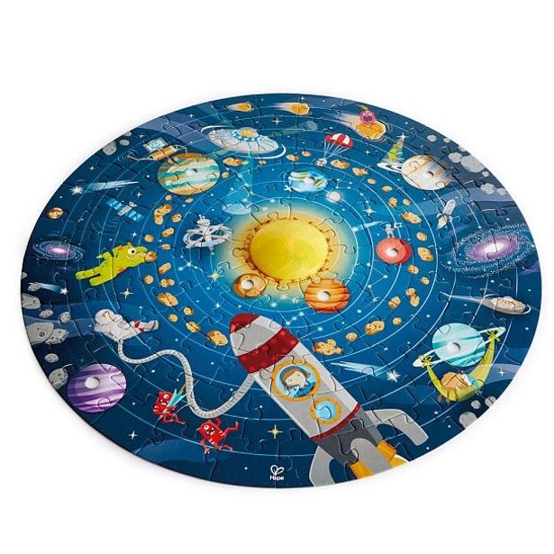 Dětské puzzle - Sluneční soustava LED