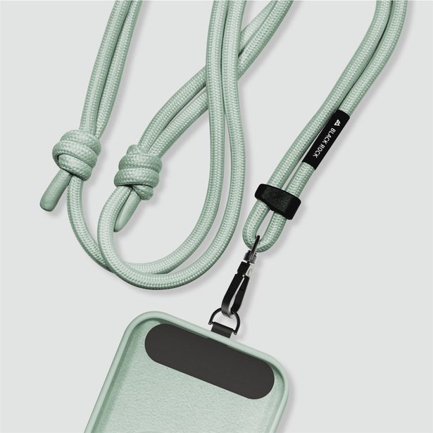 Black Rock Universal Lanyard, šňůrka na mobil, s karabinkou, 30-60 cm, šalvějově zelená