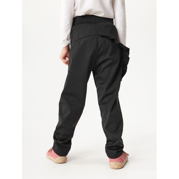 Unuo Dětské softshellové kalhoty bez zateplení pružné Fantasy, Černá