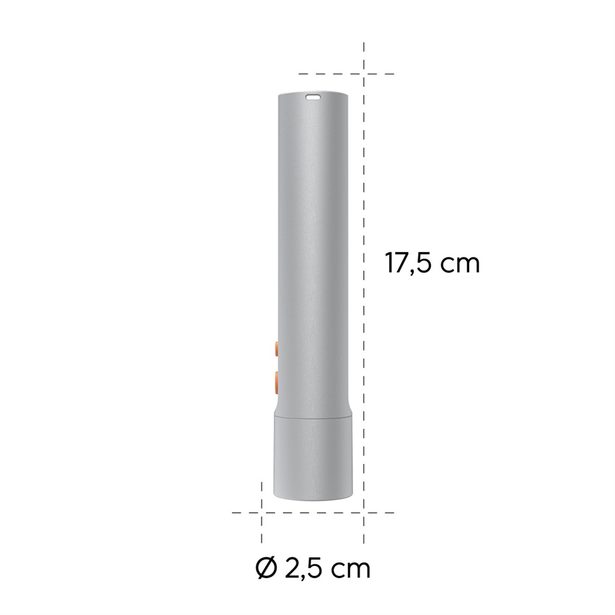 Hama FL250, LED svítilna, hliníková, 250 lm / 65 m, 4 režimy+SOS, rozptylovač, poutko, baterie