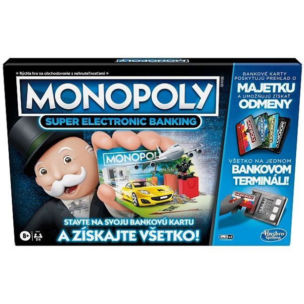 Hasbro gaming MONOPOLY Super Elektronické bankovnictví SK verze