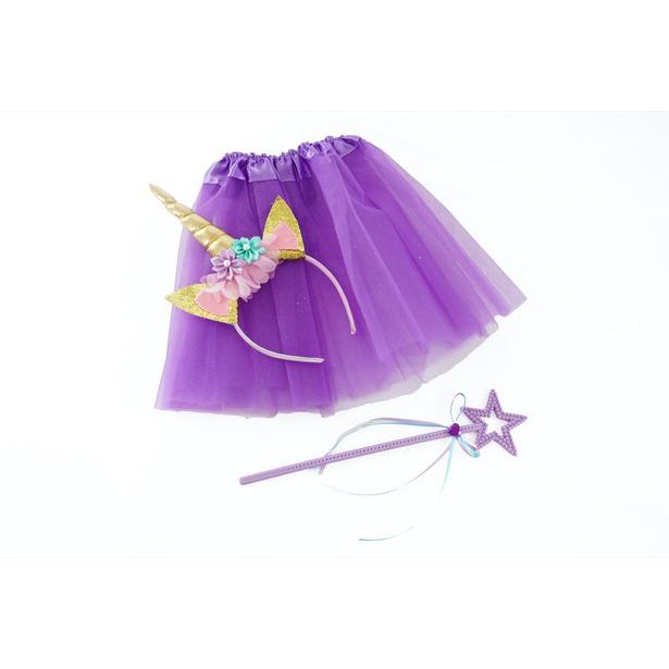 Sukýnka s čelenkou jednorožec