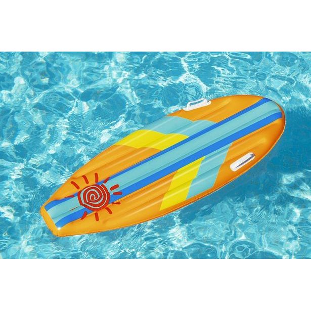 Dětský surf Sunny Rider, 1,14m x 46cm – mix 2 barvy (modrá,oranžová)