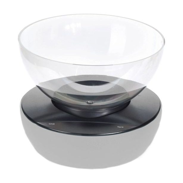 EXCELLENT HOUSEWARE Váha kuchyňská s mísou digitální 5 kg / 1,3 l šedá KO-103100000seda