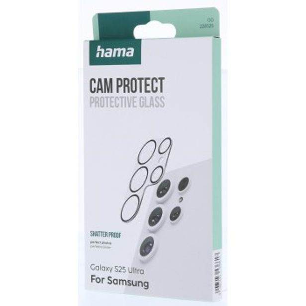 Hama Cam Protect, ochranné sklo fotoaparátu pro Samsung Galaxy S25 Ultra, průhledné