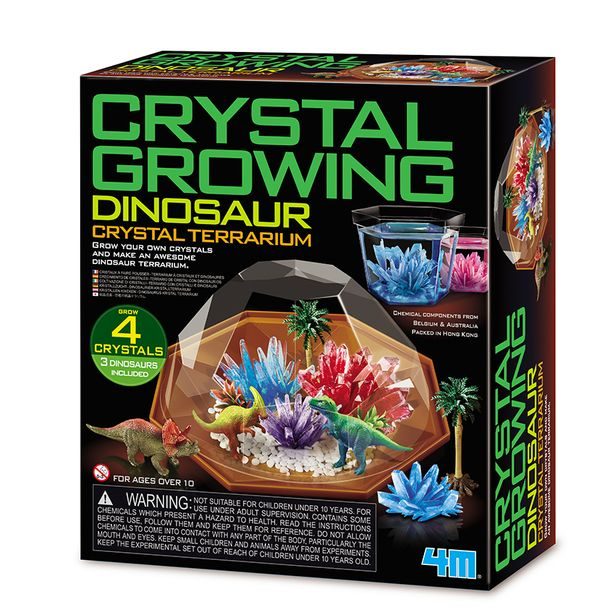 Dinosauří terárium s krystaly