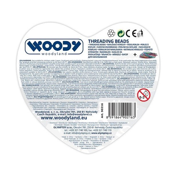 Navlékací korálky - Malé srdíčko fialové