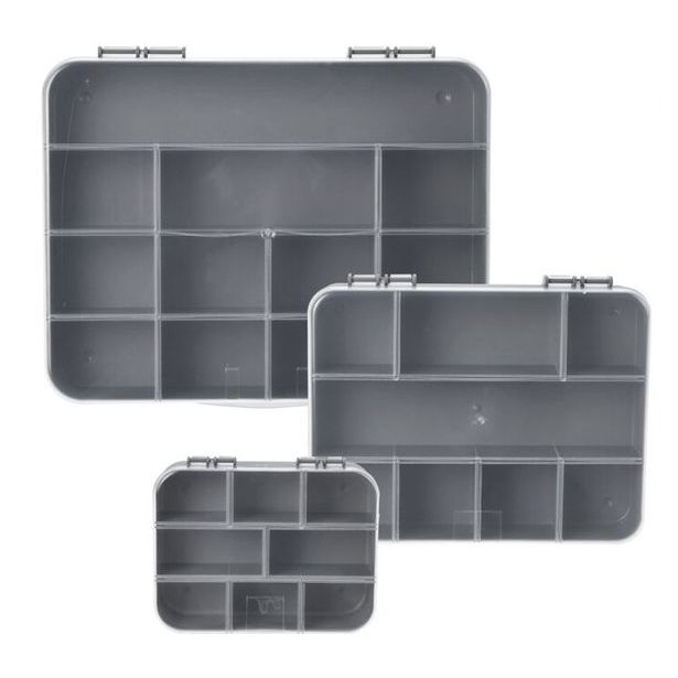 EXCELLENT HOUSEWARE Organizér na šroubky box sada 3 ks šedá KO-179651060seda