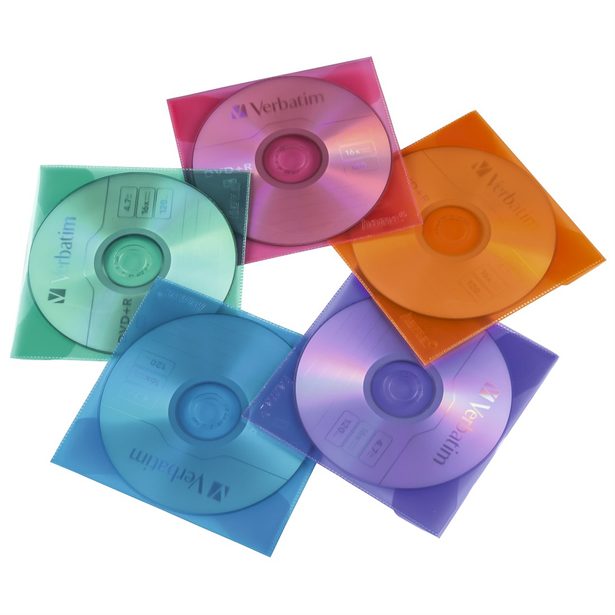 Hama ochranné obaly pro CD/DVD, polypropylen, mix barev, balení 50 ks (cena za balení)