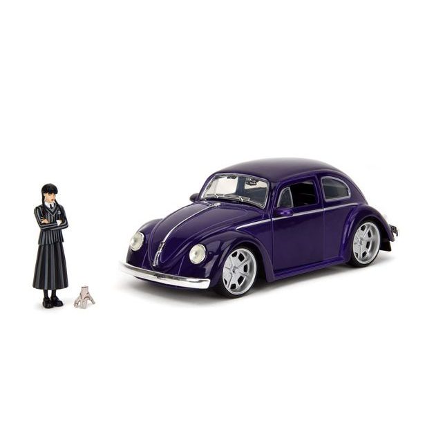 Wednesday auto 1972 VW Beetle 1:24 a figurka Wednesday