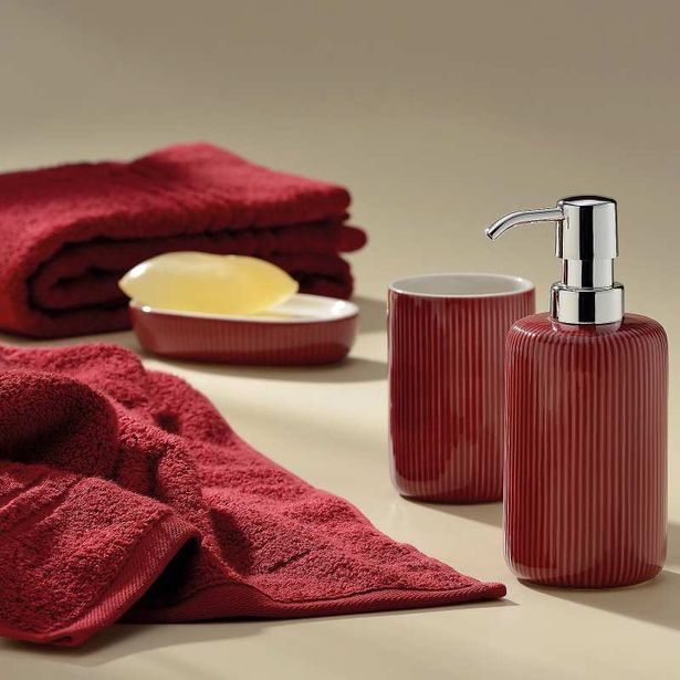 KELA Osuška Leonora 100% bavlna prémiová pastelově červená 70x140cm KL-23435